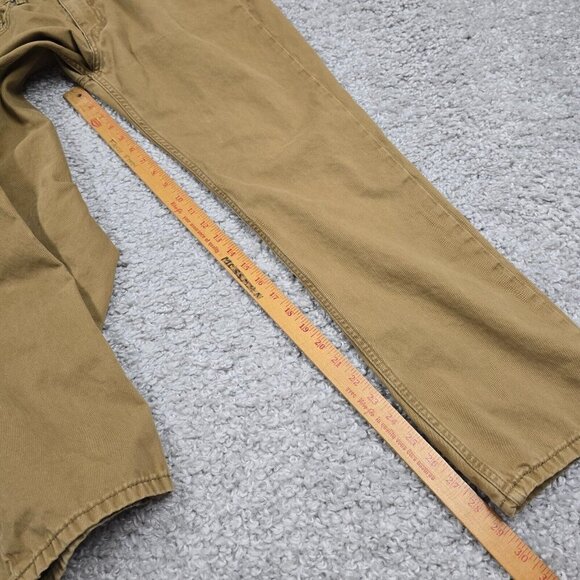 Levis 514 Pants Men 34×30 (Fits 32×29) Brown Straight Fit Mid Rise Stretch Twill - Picture 11 of 13